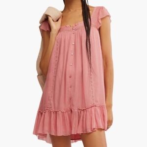 Free People Olivia Gauze Babydoll Dress